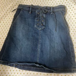 Vince Camuto Jean Lace-up Skirt
